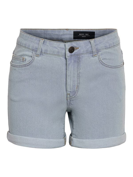 Short  de Noisy May - NMDEBBY NW SLIM SHORTS VI520LB NOOS - XS à L - pour Femme - bleu - Noisy May