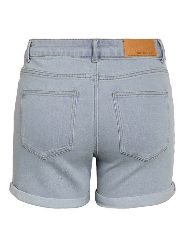Short  de Noisy May - NMDEBBY NW SLIM SHORTS VI520LB NOOS - XS à L - pour Femme - bleu - Noisy May - View 2