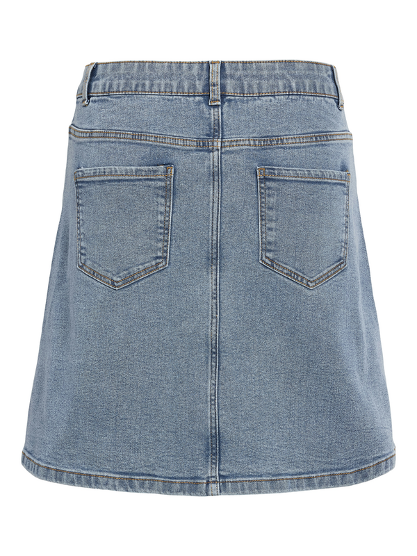 Jupe courte  de Noisy May - NMRONNIE NW A SHAPE SKIRT VI375LB NOOS - XS à M - pour Femme - bleu - Noisy May - View 2