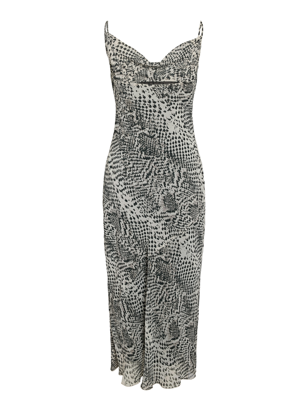 Robe longue  de Noisy May - NMAMIRA SINGLET CHIFFON DRESS NOOS - XS à L - pour Femme - noir/beige - Noisy May - View 2