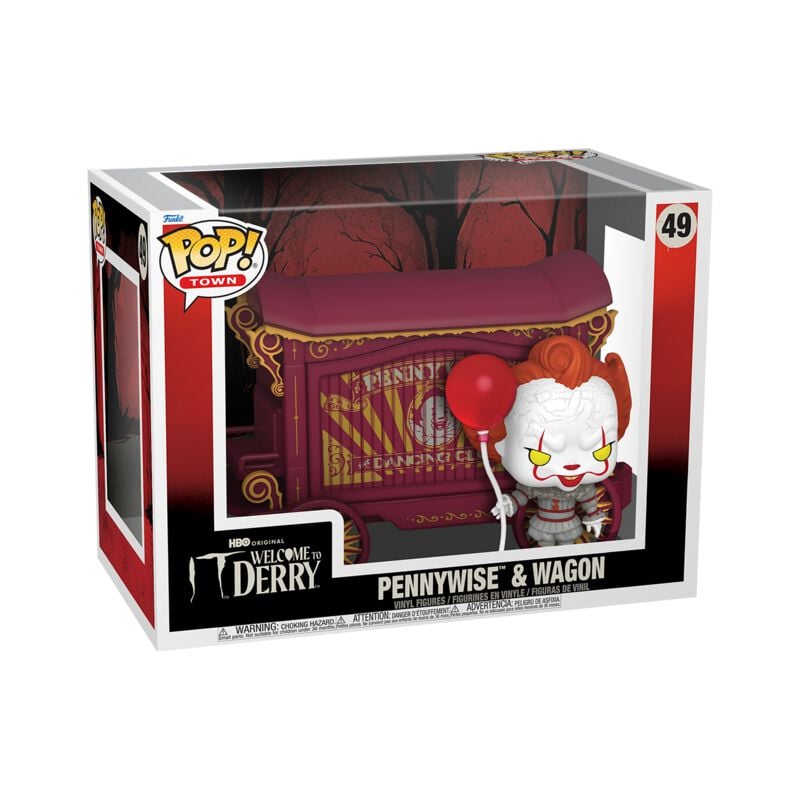 Welcome to Derry - Pennywise & Wagon (Pop! Town) Vinyl Figur 49 - Funko Pop! - Funko Shop Europe - Welcome to Derry