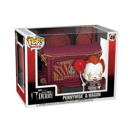Welcome to Derry - Pennywise & Wagon (Pop! Town) Vinyl Figur 49 - Funko Pop! - Funko Shop Europe - Welcome to Derry