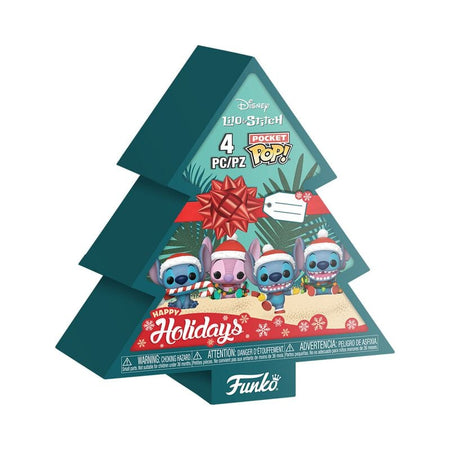 Porte-Clefs Pocket Pop! Disney de Lilo & Stitch - Tree Box - Pocket Pop! (Lot de 4) - pour Unisexe - Standard - Lilo & Stitch