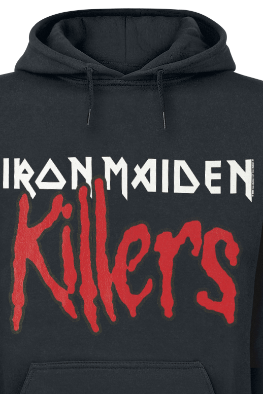 Sweat-shirt à capuche  de Iron Maiden - Killers Logo - S à XXL - pour Homme - noir - Iron Maiden - View 2