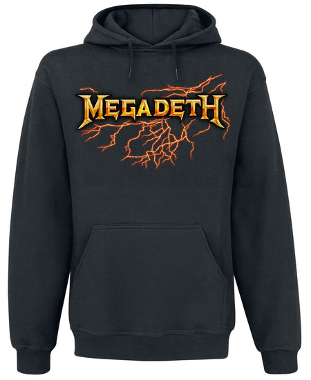 Sweat-shirt à capuche  de Megadeth - Lightning Strike - S à XXL - pour Homme - noir - Megadeth