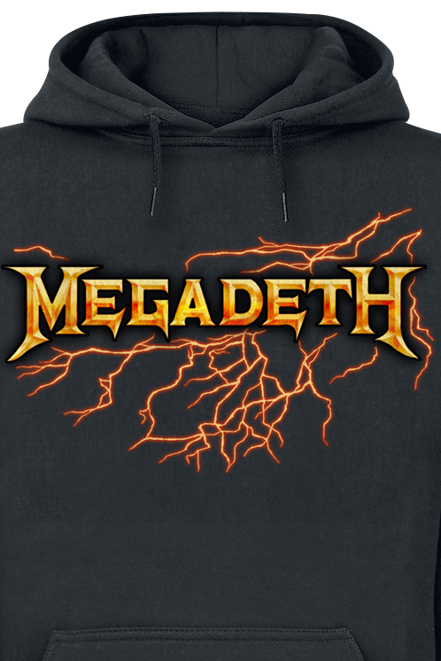 Sweat-shirt à capuche  de Megadeth - Lightning Strike - S à XXL - pour Homme - noir - Megadeth - View 2
