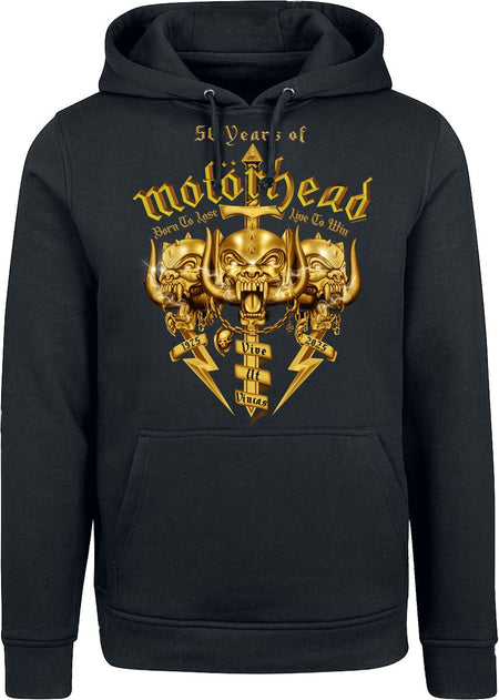 Sweat-shirt à capuche  de Motörhead - 50 Years Of Motörhead - S à XXL - pour Homme - noir - Motörhead