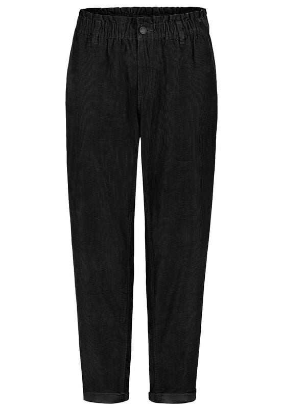 Pantalon en toile  de Sublevel - CORDUROY PAPERBAG TROUSERS - XS à L - pour Femme - noir - Sublevel
