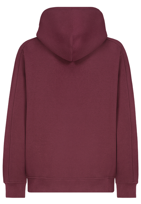 Sweat-shirt à capuche  de Fresh Made - BASIC HOODIE WITH EMBROIDERY - XS à XL - pour Femme - rouge - Fresh Made - View 2