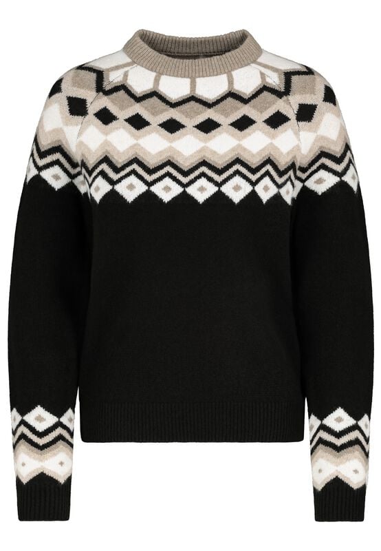 Pull tricoté  de Eight2Nine - JAQUARD - PULL TRICOTÉ - S à XL - pour Femme - noir - Eight2Nine