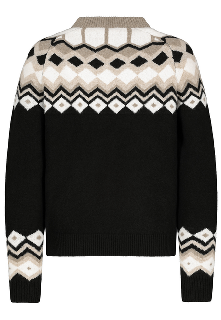 Pull tricoté  de Eight2Nine - JAQUARD - PULL TRICOTÉ - S à XL - pour Femme - noir - Eight2Nine - View 2