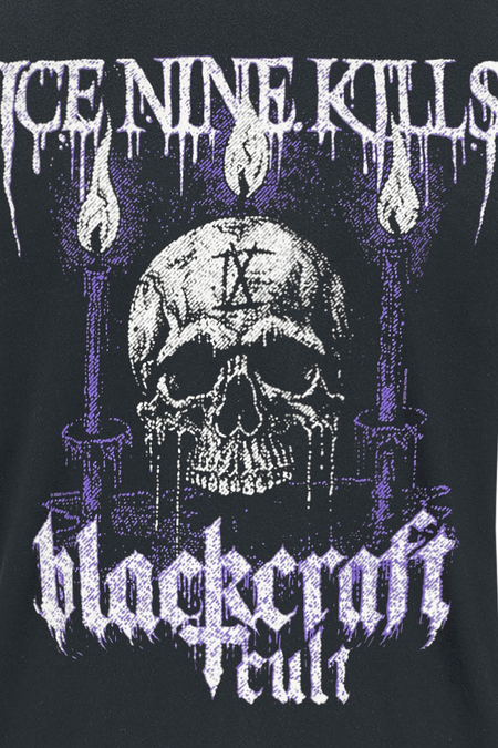 T-Shirt Manches courtes Gothic de Blackcraft Cult - Ice Nine Kills - Bougie Crâne - T-Shirt - S à XXL - pour Homme - noir - Blackcraft Cult - View 2