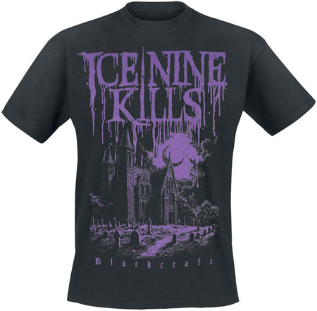 T-Shirt Manches courtes Gothic de Blackcraft Cult - Ice Nine Kills - Purple Night Church - T-shirt - S à XXL - pour Homme - noir - Blackcraft Cult