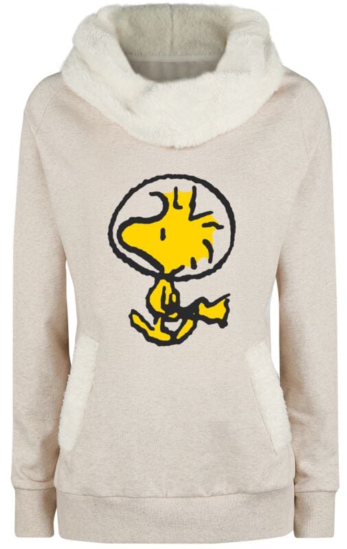 Sweat-shirt  de Snoopy - Woodstock - S à XXL - pour Femme - beige - Snoopy