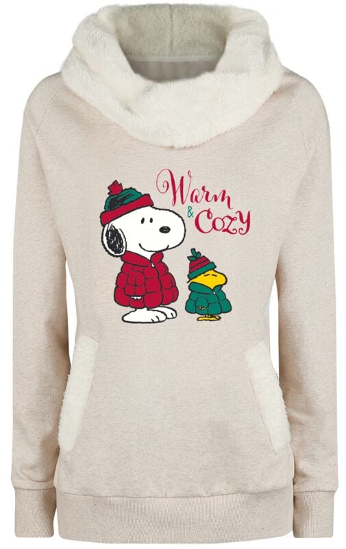 Sweat-shirt  de Snoopy - Warm & Cozy - S à XXL - pour Femme - beige - Snoopy