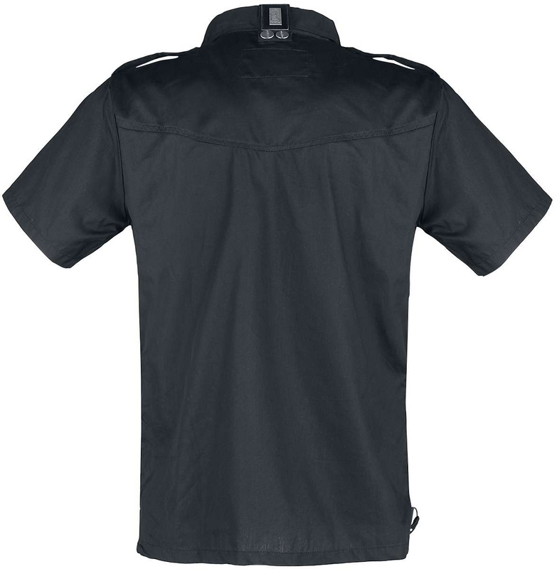 Chemise manches courtes Gothic de Vixxsin - ORSON - Chemise Noire Homme - S à XL - pour Homme - noir - Vixxsin - View 2