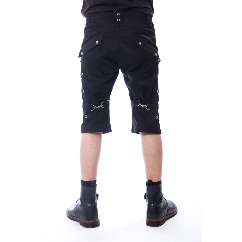 Short Gothic de Poizen Industries - MUNICH - Short Noir Himme - 30 à 36 - pour Homme - noir - Poizen Industries - View 2
