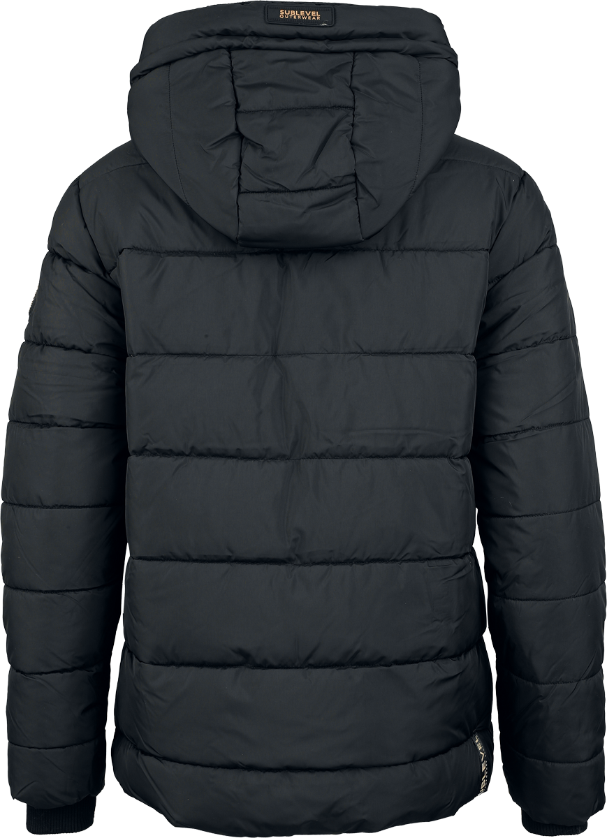 Manteau d'hiver  de Sublevel - Veste Matelassée avec Zip Doré - M à XL - pour Femme - noir - Sublevel - View 2