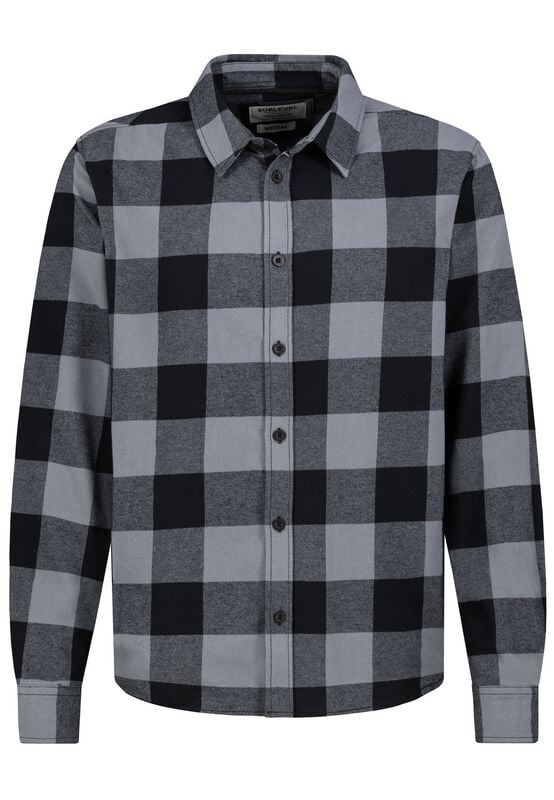 Chemise en flanelle  de Sublevel - FLANELL SHIRT - S à XXL - pour Homme - noir - Sublevel