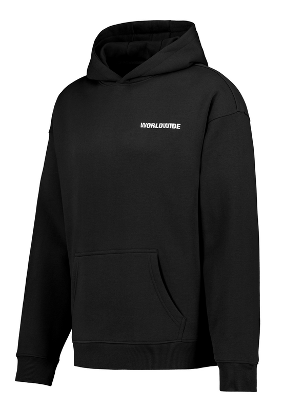 Sweat-shirt à capuche  de Sublevel - OVERSIZE SWEAT HOODIE WITH FRONT AND BACK PRINT - S à XXL - pour Homme - noir - Sublevel - View 2