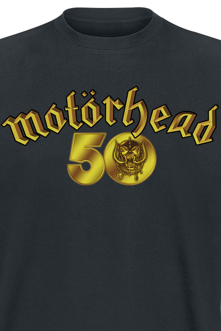 T-Shirt Manches courtes  de Motörhead - 50th Anniversary Gold Logo - S à XXL - pour Homme - noir - Motörhead - View 2