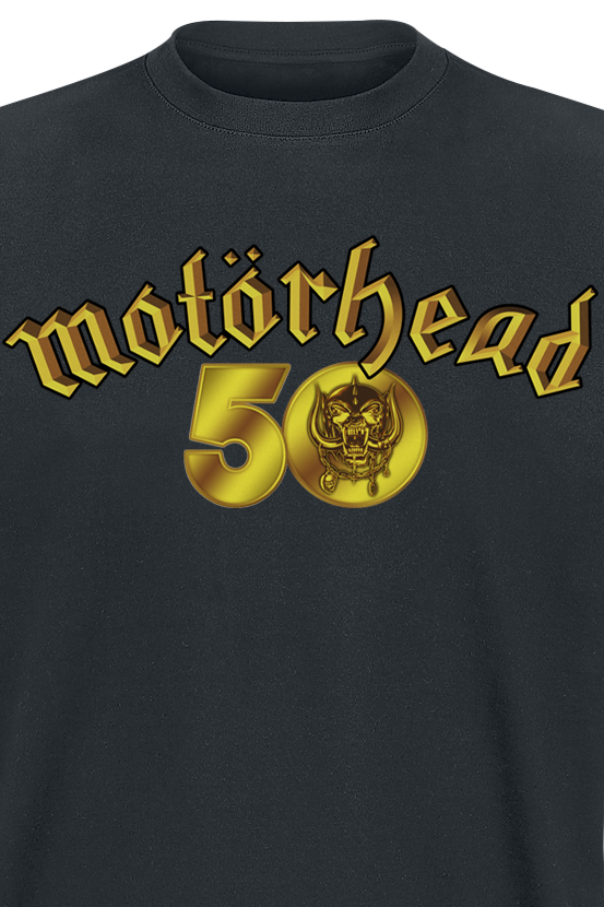 T-Shirt Manches courtes  de Motörhead - 50th Anniversary Gold Logo - S à XXL - pour Homme - noir - Motörhead - View 2