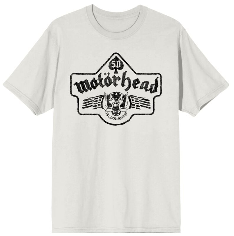 T-Shirt Manches courtes  de Motörhead - 50 Vintage Wings - M à 3XL - pour Homme - blanc - Motörhead