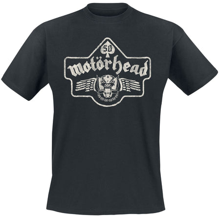 T-Shirt Manches courtes  de Motörhead - 50 Vintage Wings - S à 4XL - pour Homme - noir - Motörhead