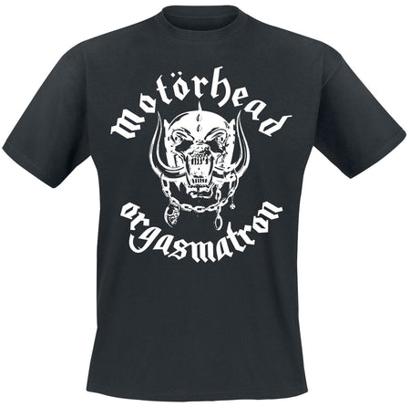 T-Shirt Manches courtes  de Motörhead - Orgasmatron Lyric - M à XL - pour Homme - noir - Motörhead