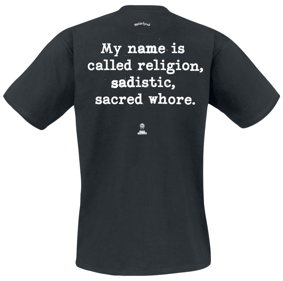 T-Shirt Manches courtes  de Motörhead - Orgasmatron Lyric - M à XL - pour Homme - noir - Motörhead - View 2