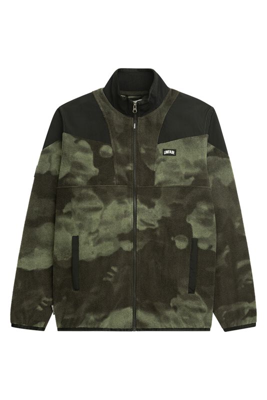 Veste Polaire  de Unfair Athletics - Veste en polaire à empiècements – motif camouflage - S à 3XL - pour Homme - camouflage - UNFAIR ATHLETICS