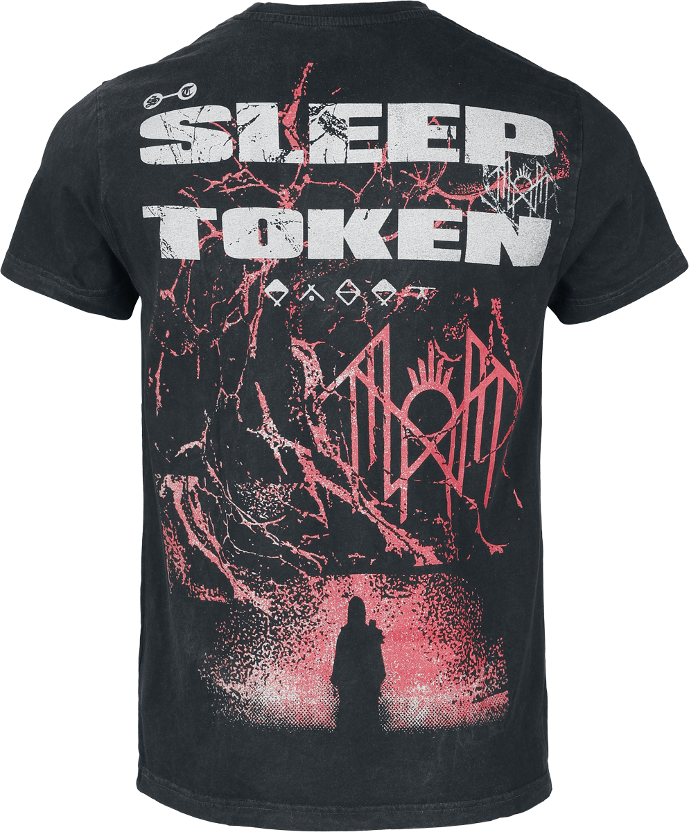 T-Shirt Manches courtes  de Sleep Token - Texture - S à 4XL - pour Homme - noir/gris - Sleep Token - View 2