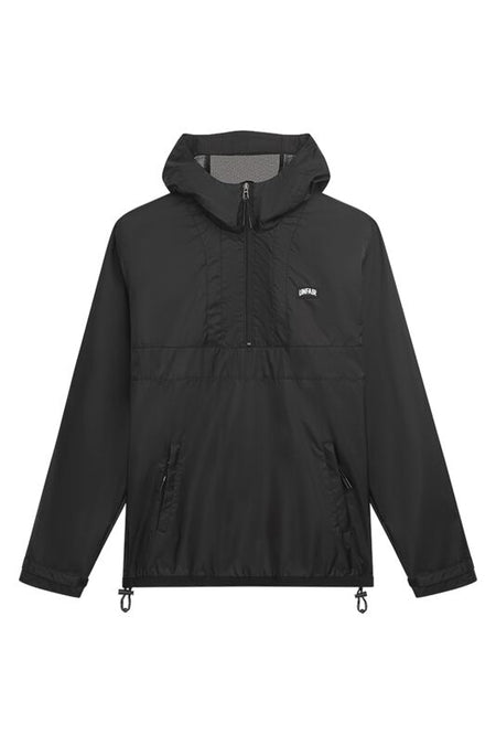 Veste mi-saison  de Unfair Athletics - Veste noire demi-zip en tissu ripstop - S à 3XL - pour Homme - noir - UNFAIR ATHLETICS