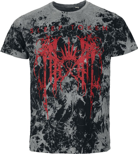 T-Shirt Manches courtes  de Sleep Token - Logo - S à 4XL - pour Homme - noir/gris - Sleep Token