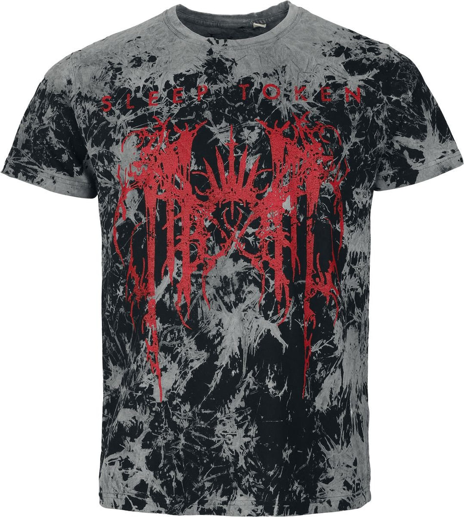 T-Shirt Manches courtes  de Sleep Token - Logo - S à 4XL - pour Homme - noir/gris - Sleep Token