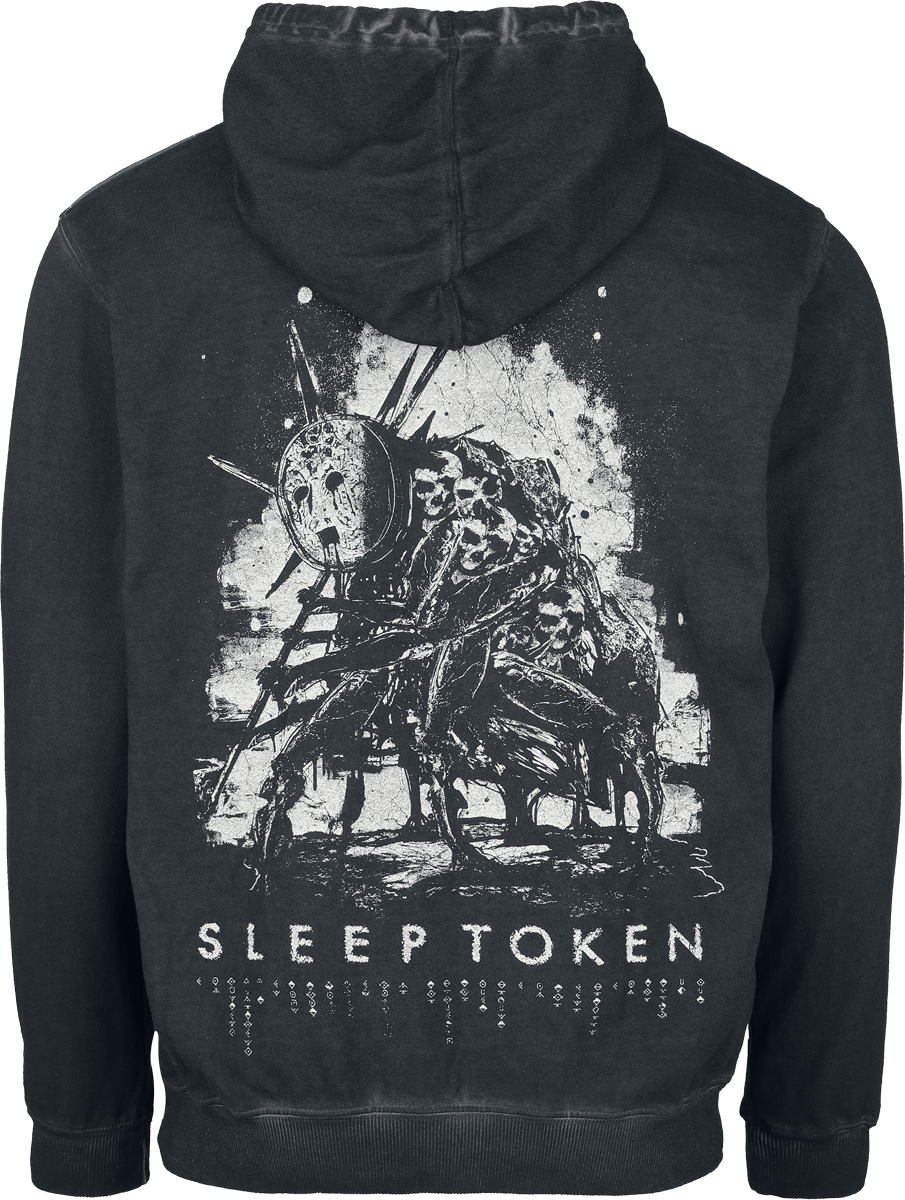 Sweat-shirt à capuche  de Sleep Token - Chokehold - S à XXL - pour Homme - anthracite - Sleep Token - View 2