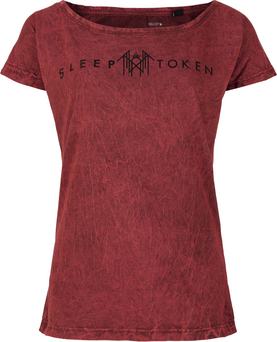 T-Shirt Manches courtes  de Sleep Token - Circle Logo - S à 4XL - pour Femme - rouge - Sleep Token
