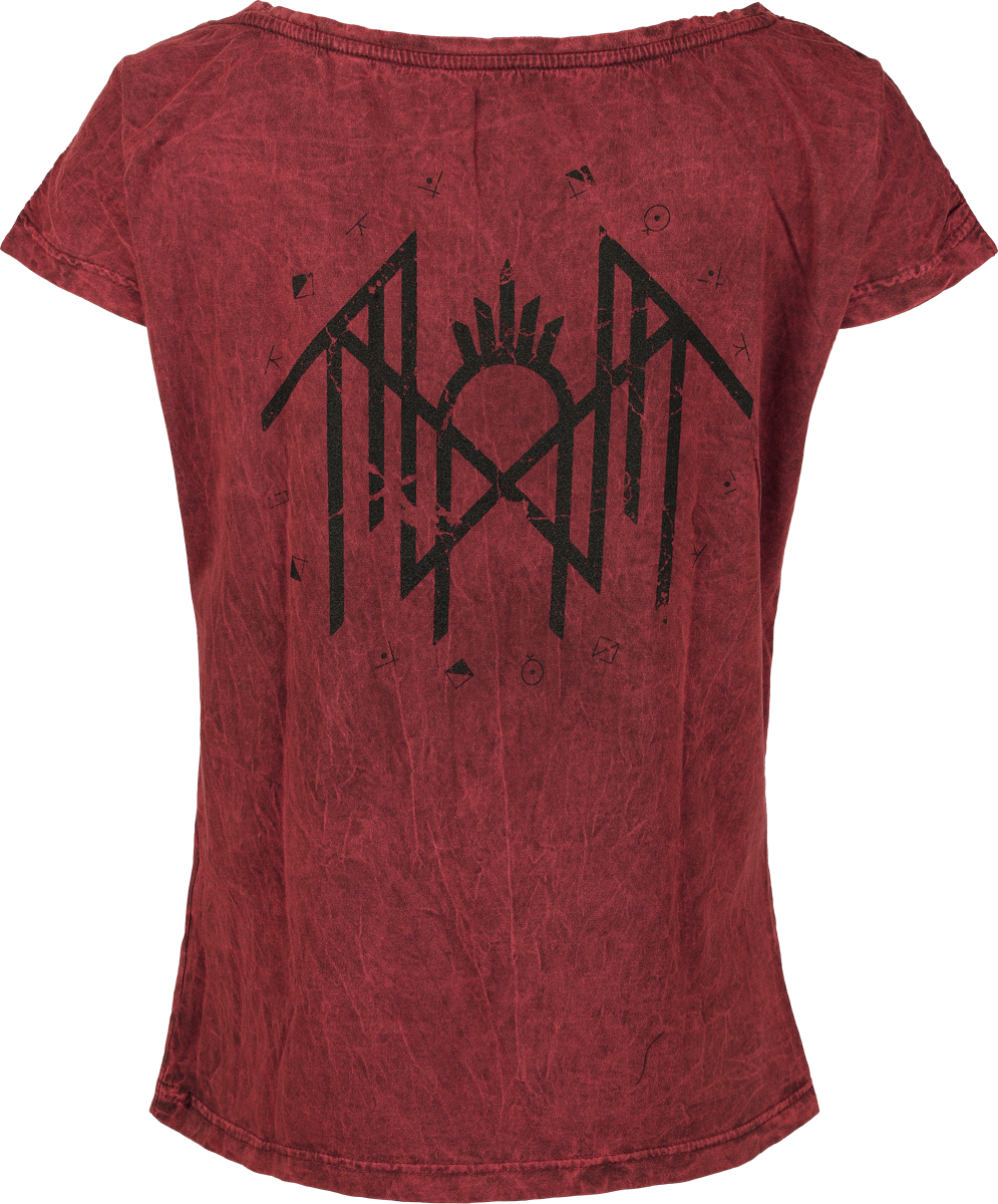 T-Shirt Manches courtes  de Sleep Token - Circle Logo - S à 4XL - pour Femme - rouge - Sleep Token - View 2