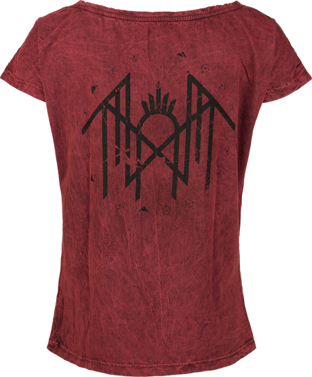 T-Shirt Manches courtes  de Sleep Token - Circle Logo - S à 4XL - pour Femme - rouge - Sleep Token - View 2