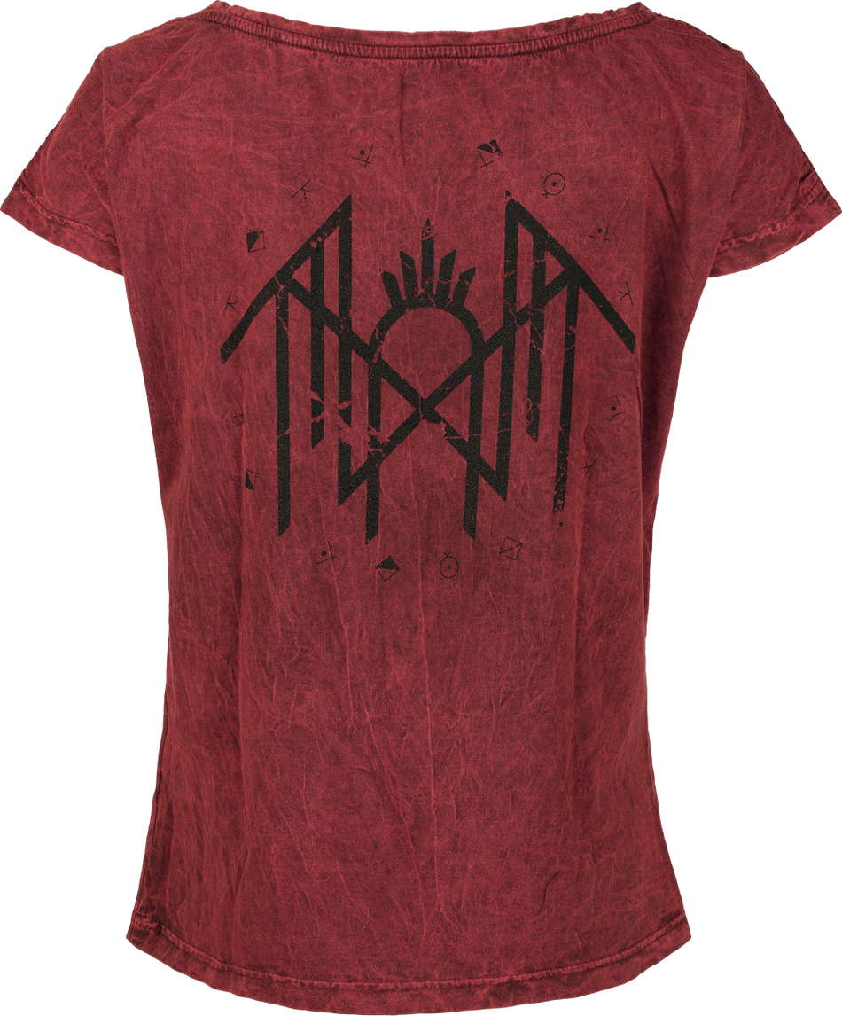 T-Shirt Manches courtes  de Sleep Token - Circle Logo - S à 4XL - pour Femme - rouge - Sleep Token - View 2
