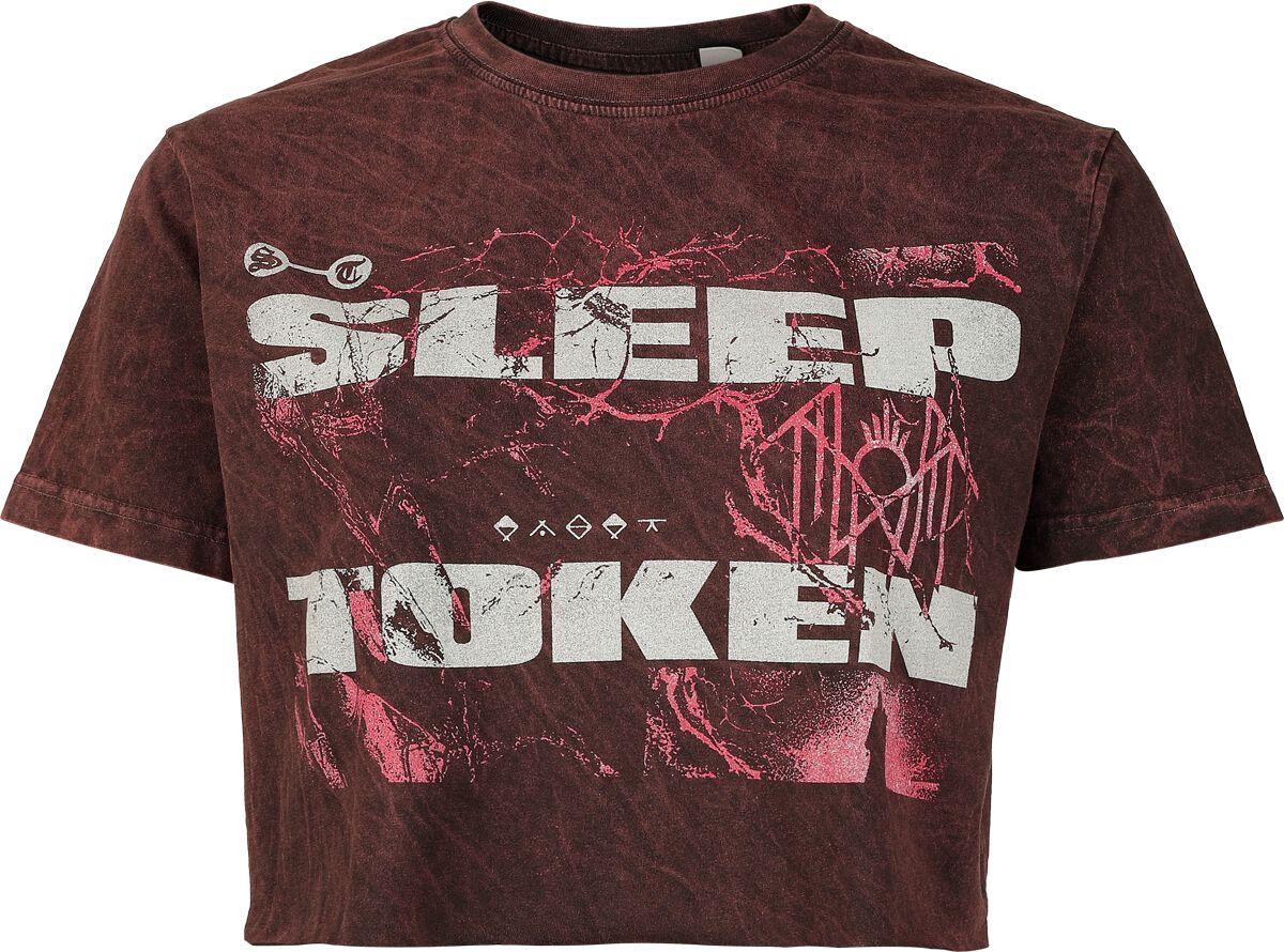 T-Shirt Manches courtes  de Sleep Token - Texture - S à XXL - pour Femme - rouge - Sleep Token