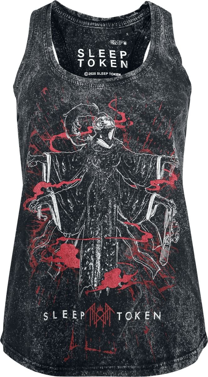 Top  de Sleep Token - Ascensionism - S à XXL - pour Femme - noir/gris - Sleep Token