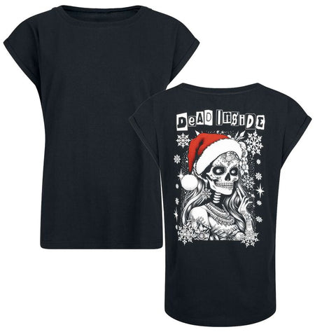 T-Shirt Manches courtes  de Collection Spéciale EMP - Noël - S à XXL - pour Femme - noir - Collection Spéciale EMP
