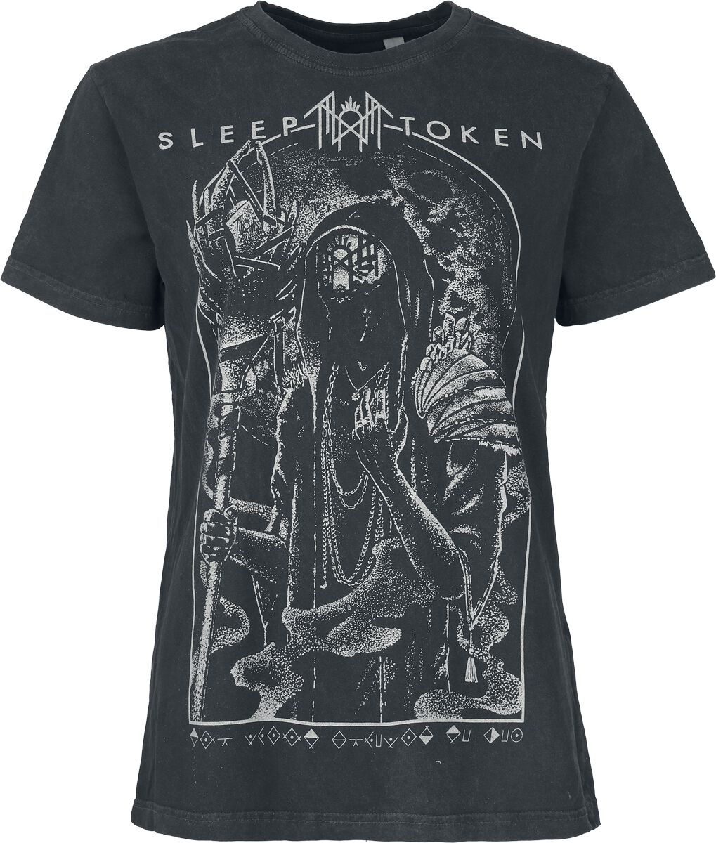 T-Shirt Manches courtes  de Sleep Token - The Night - S à XXL - pour Femme - noir/gris - Sleep Token