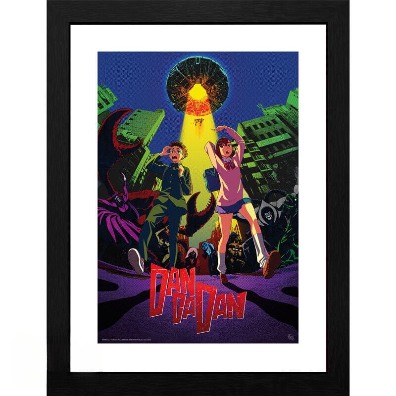 Photo encadrée  de Dan Da Dan - Framed print Cow abduction - pour Unisexe - coloré - Dan Da Dan