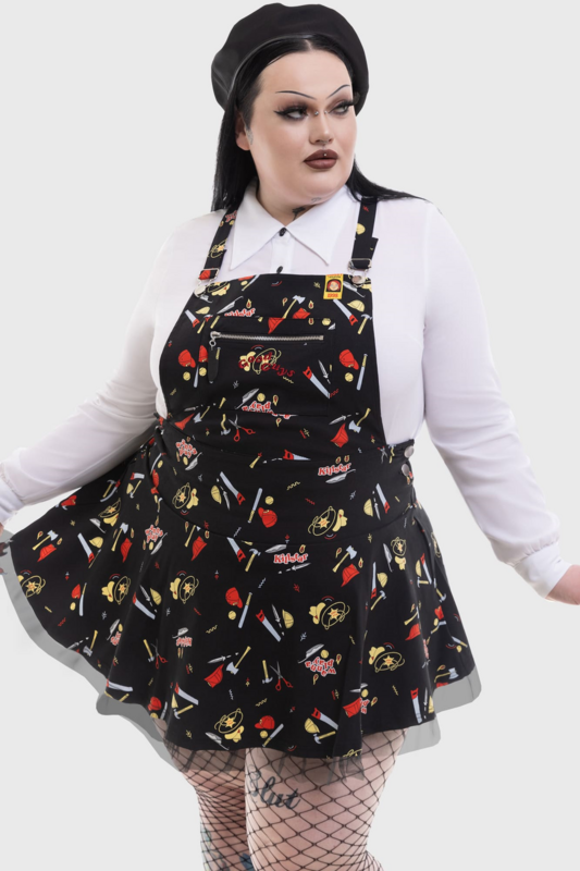 Robe courte Gothic de Killstar - Chucky - It's time to play - Robe Salopette - XS à 4XL - pour Femme - multicolore - Killstar - View 2