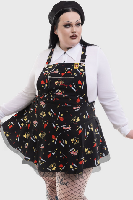 Robe courte Gothic de Killstar - Chucky - It's time to play - Robe Salopette - XS à 3XL - pour Femme - multicolore - Killstar - View 2