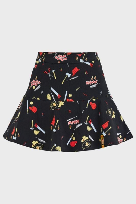 Jupe courte Gothic de Killstar - Chucky - It's time to play - Mini-Jupe - XS à XXL - pour Femme - multicolore - Killstar