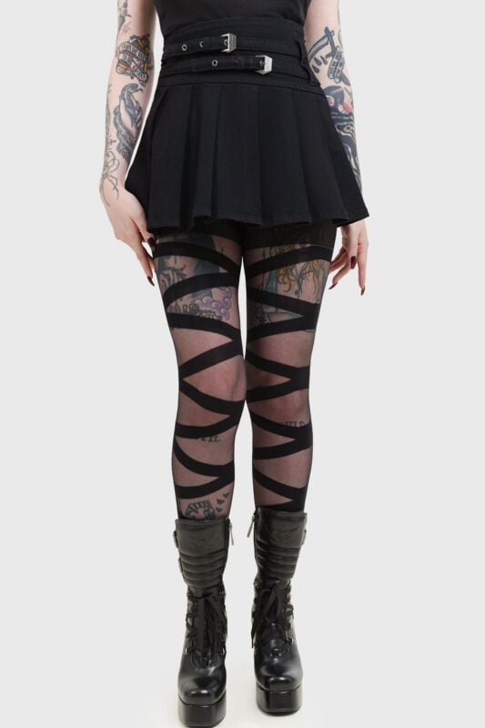 Jupe courte Gothic de Killstar - Heart Stealer Skirt - XS à XXL - pour Femme - noir - Killstar