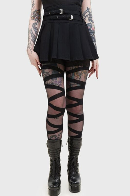 Jupe courte Gothic de Killstar - Heart Stealer Skirt - XS à XXL - pour Femme - noir - Killstar
